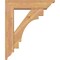 Ekena Millwork Merced Traditional Smooth Bracket w/ Offset Brace, Western Red Cedar, 5 1/2"W x 20"D x 24"H BKT0604X20X24MRC01SWR - alternate 3